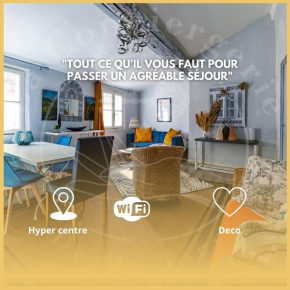 Duplex L 'unique Hyper centre, proche station & wifi